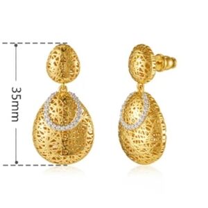 Elegant Gold Drop Earrings
